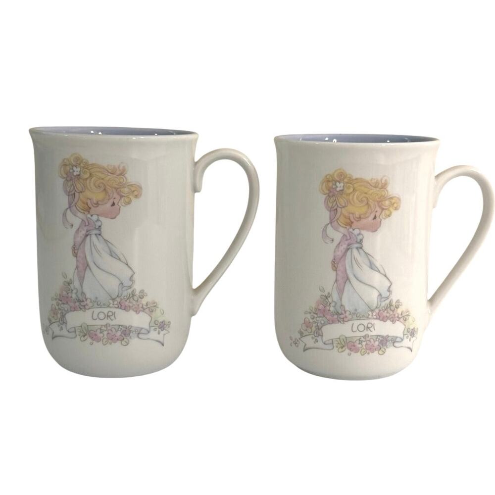 Precious Moments bundle of 2 “LORI” ceramic mugs